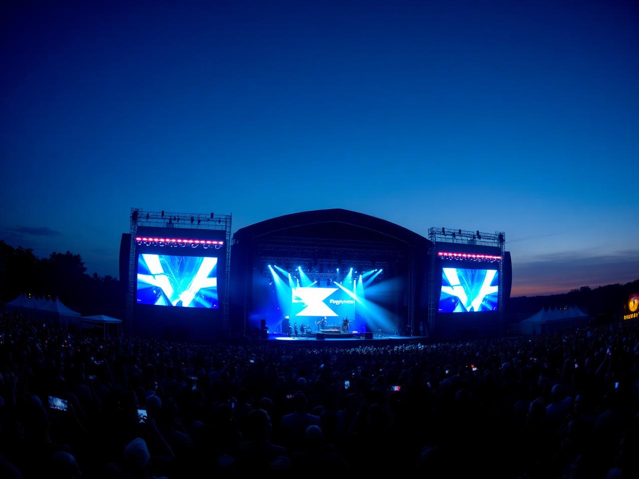 Outdoor festival main stage